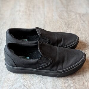 Vans Classic Slip-On All Black Sneakers Women’s Size 8.5 Mens 7